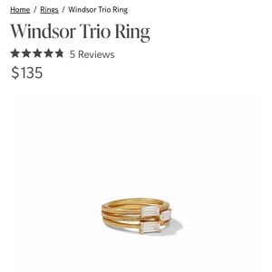 Julie Vos Windsor Trio Gold Ring Set
